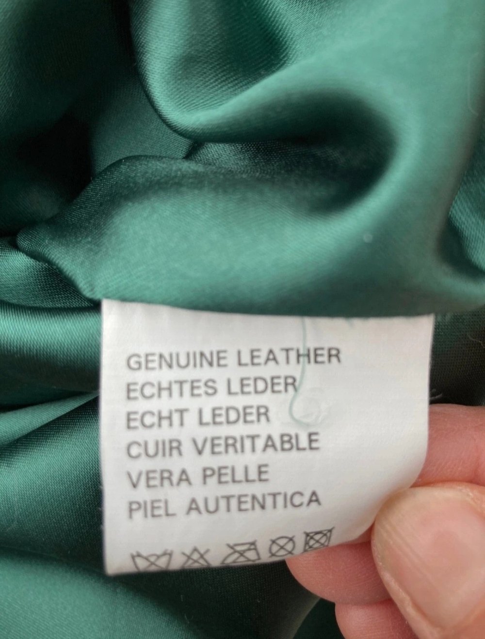 true vintage 90s Ledermantel Wildleder Kurzmantel grün rot