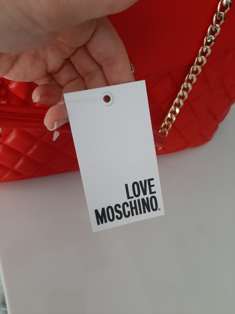 MOSCHINO Handtasche rot, Neu mit Etikett 