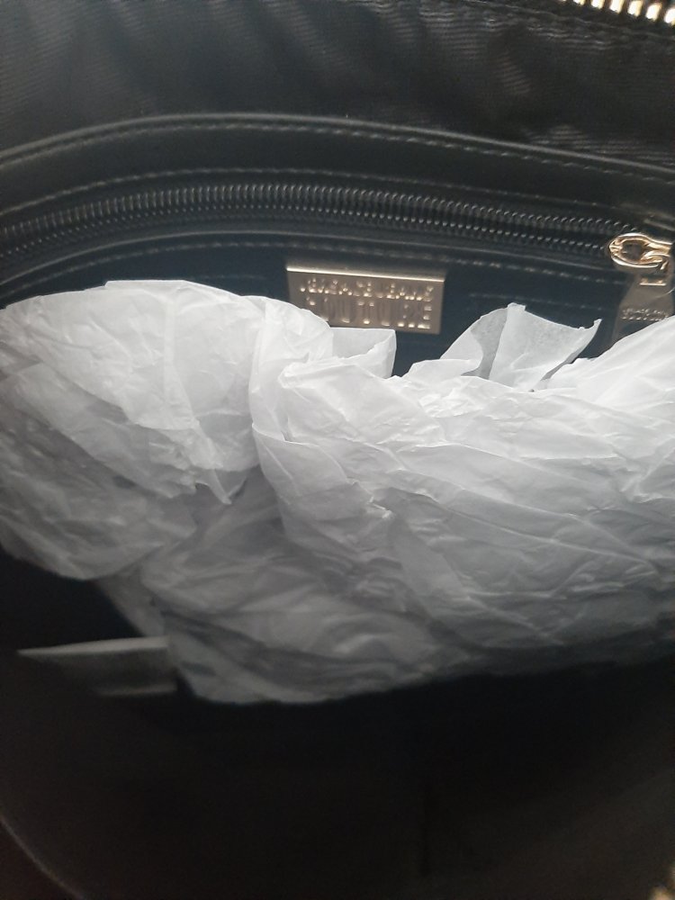 VERSACE Couture XXL Clutch mit Nieten schwarz und NEU mit Etikett 