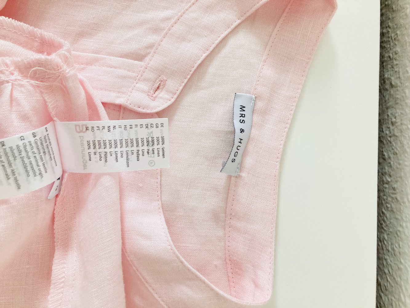 Mrs & Hugs Blusenshirt aus Leinen mit Volants statt 90 eur
