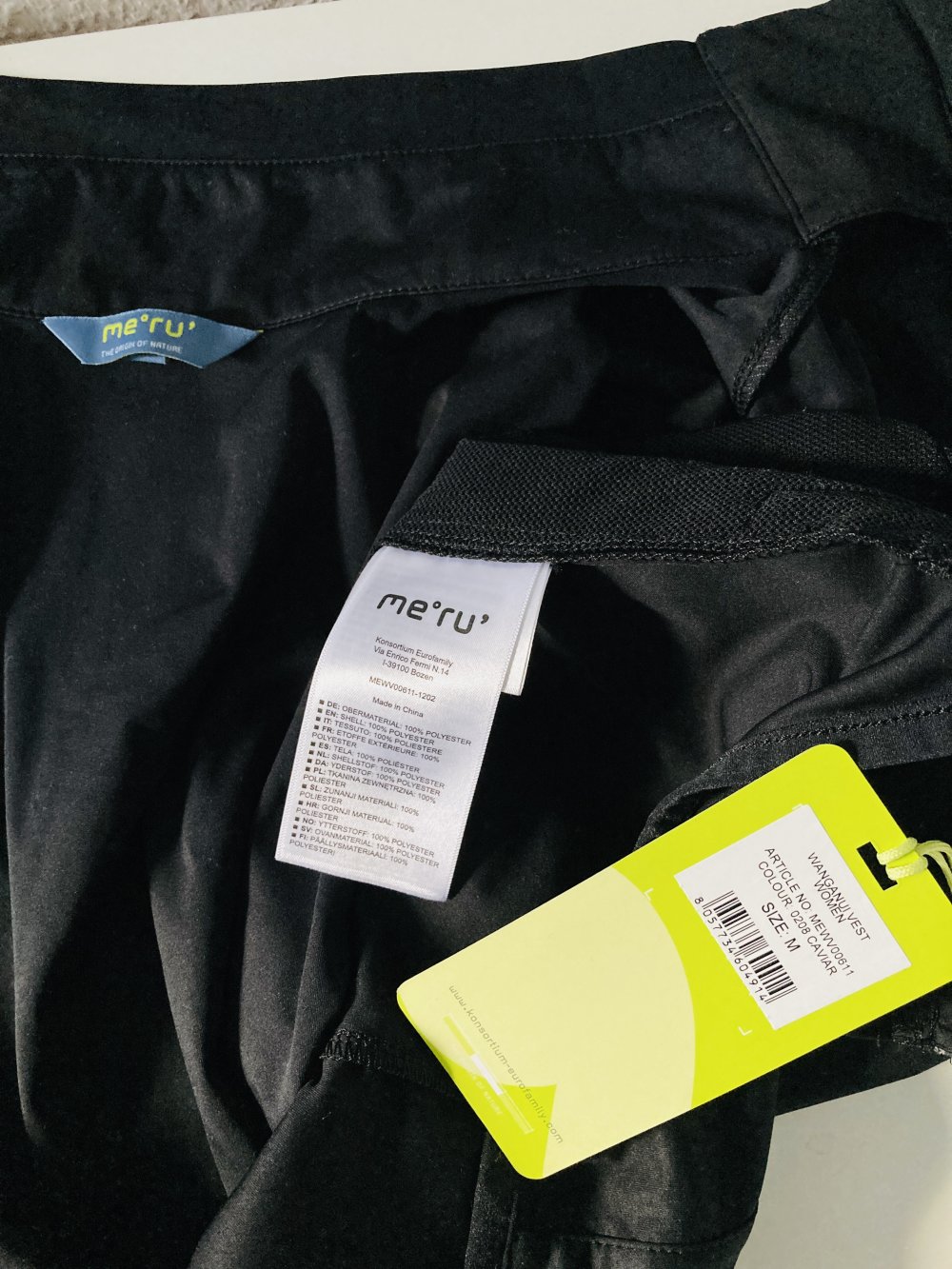 Meru Weste Softshell GR M schwarz statt 100 eur