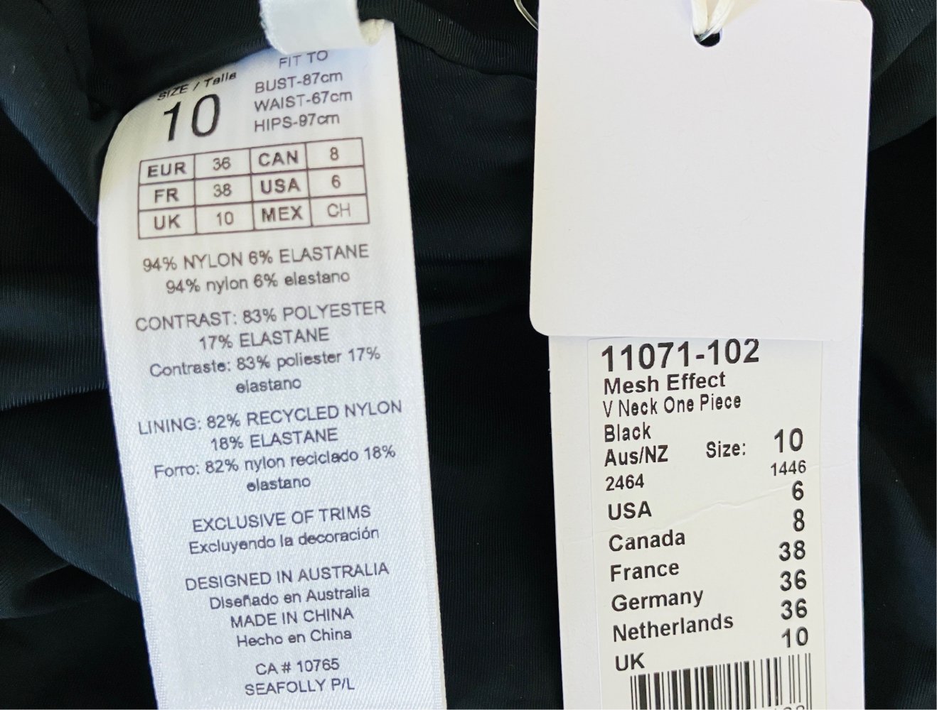 Seafolly Badeanzug Gr 36 S statt 155 eur