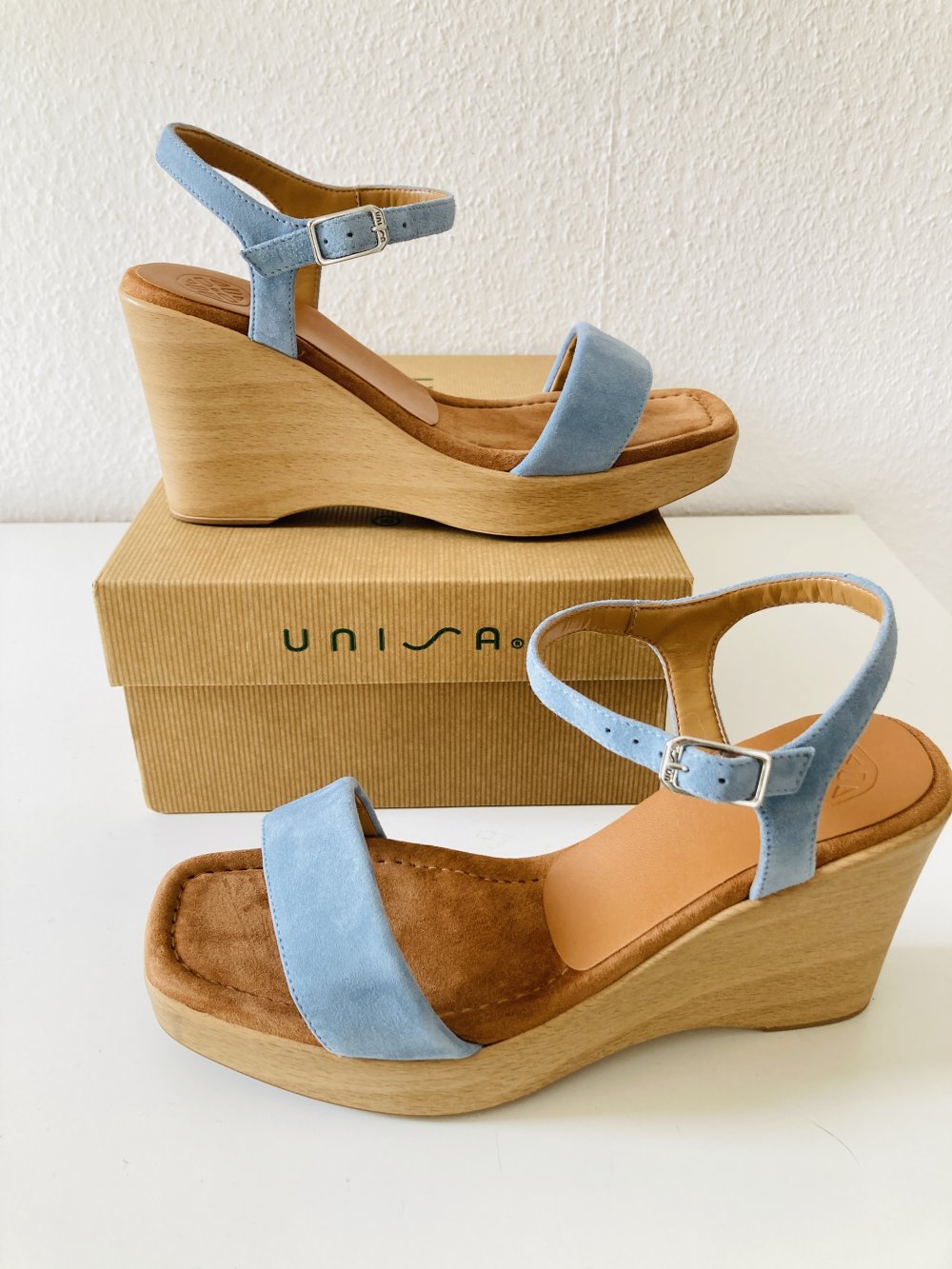 Unisa Sandale blau Gr 37 Keilsandale
