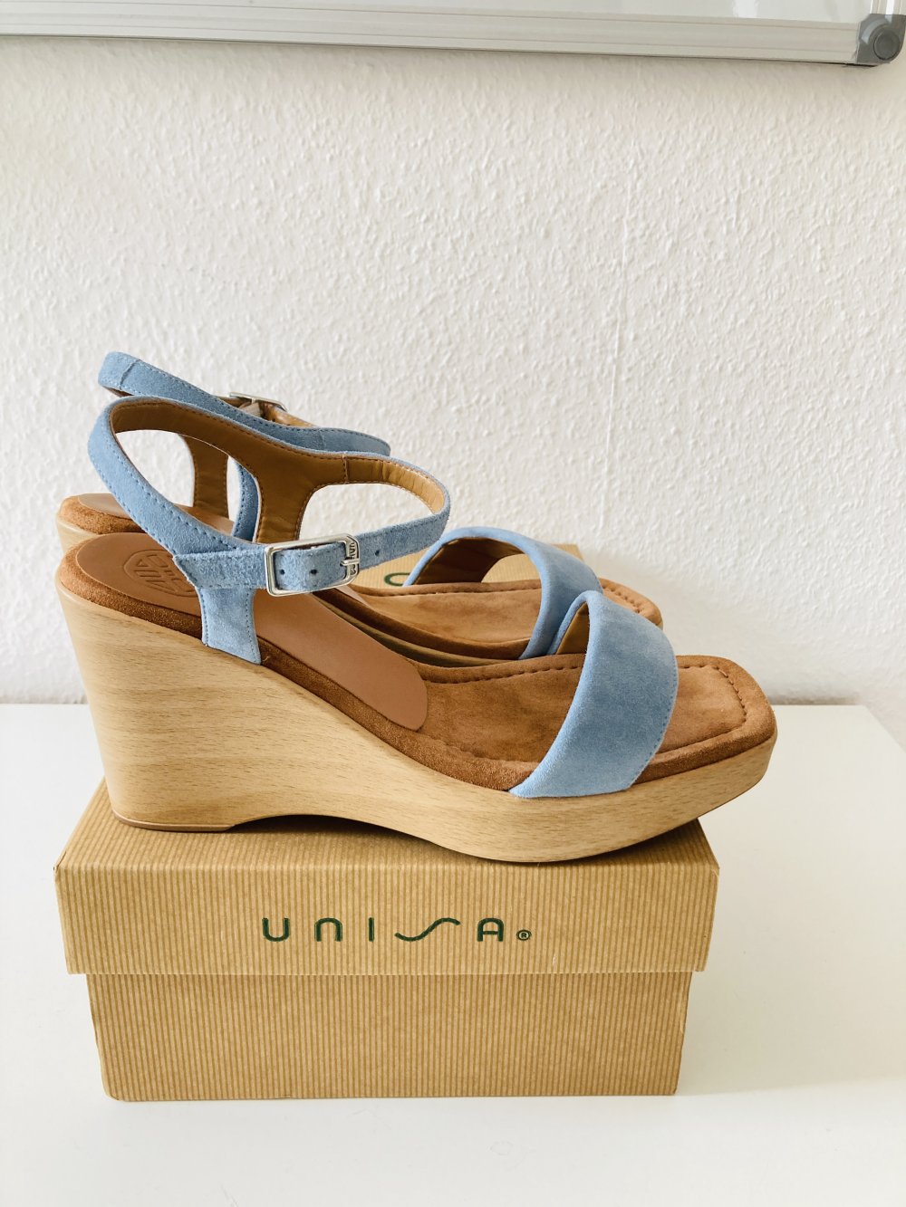 Unisa Sandale blau Gr 37 Keilsandale