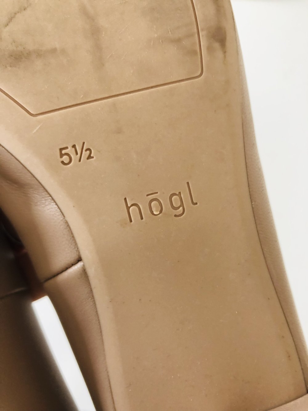 Högl Pumps beige nude Gr 38,5 statt 160 eur