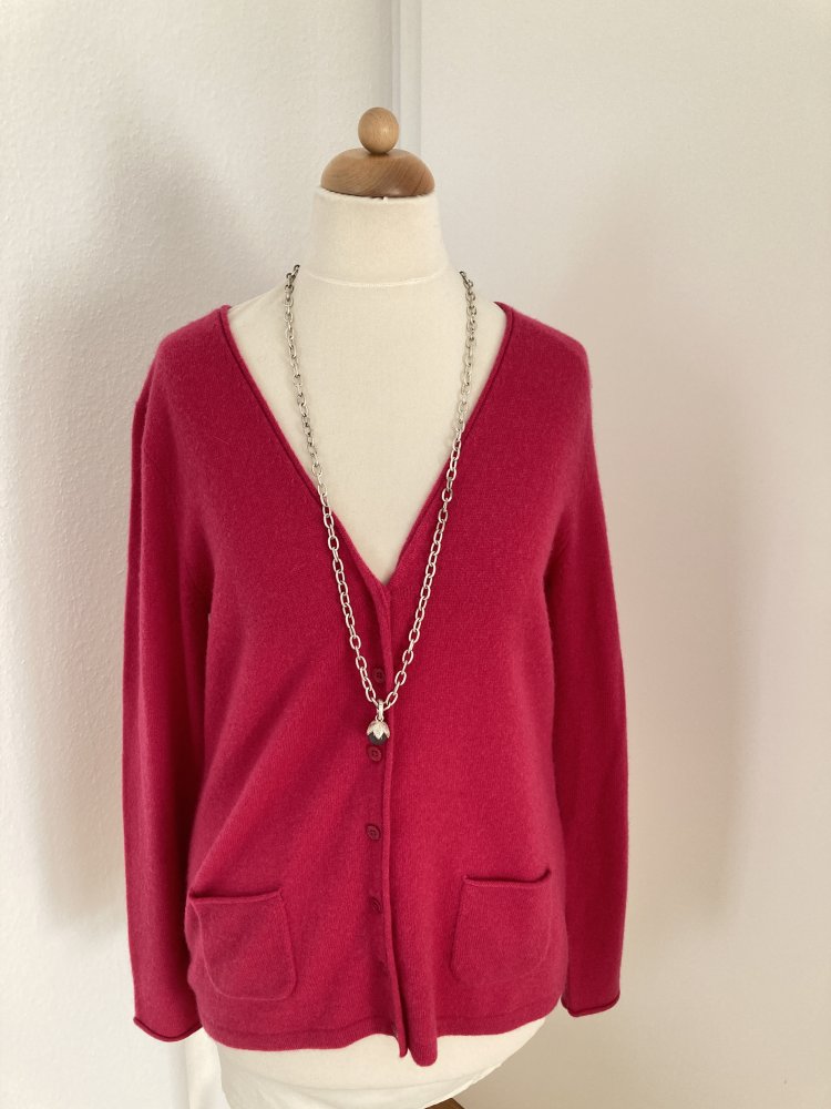Strickjacke Kaschmir Gr S rosa statt170 eur
