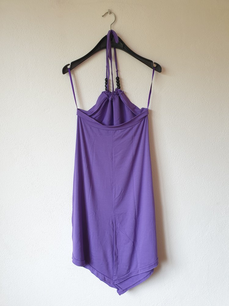 Lila Northland Neckholder Strand Kleid aus Italien
