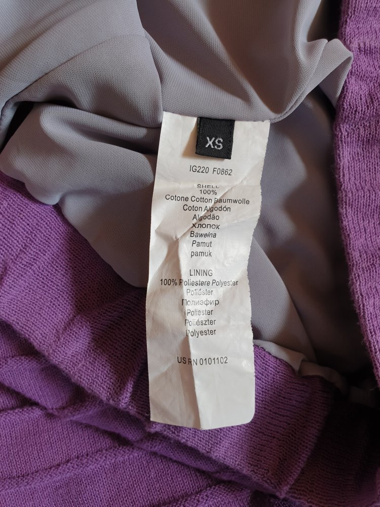 Lila Faltenrock Strickmuster XS vintage look