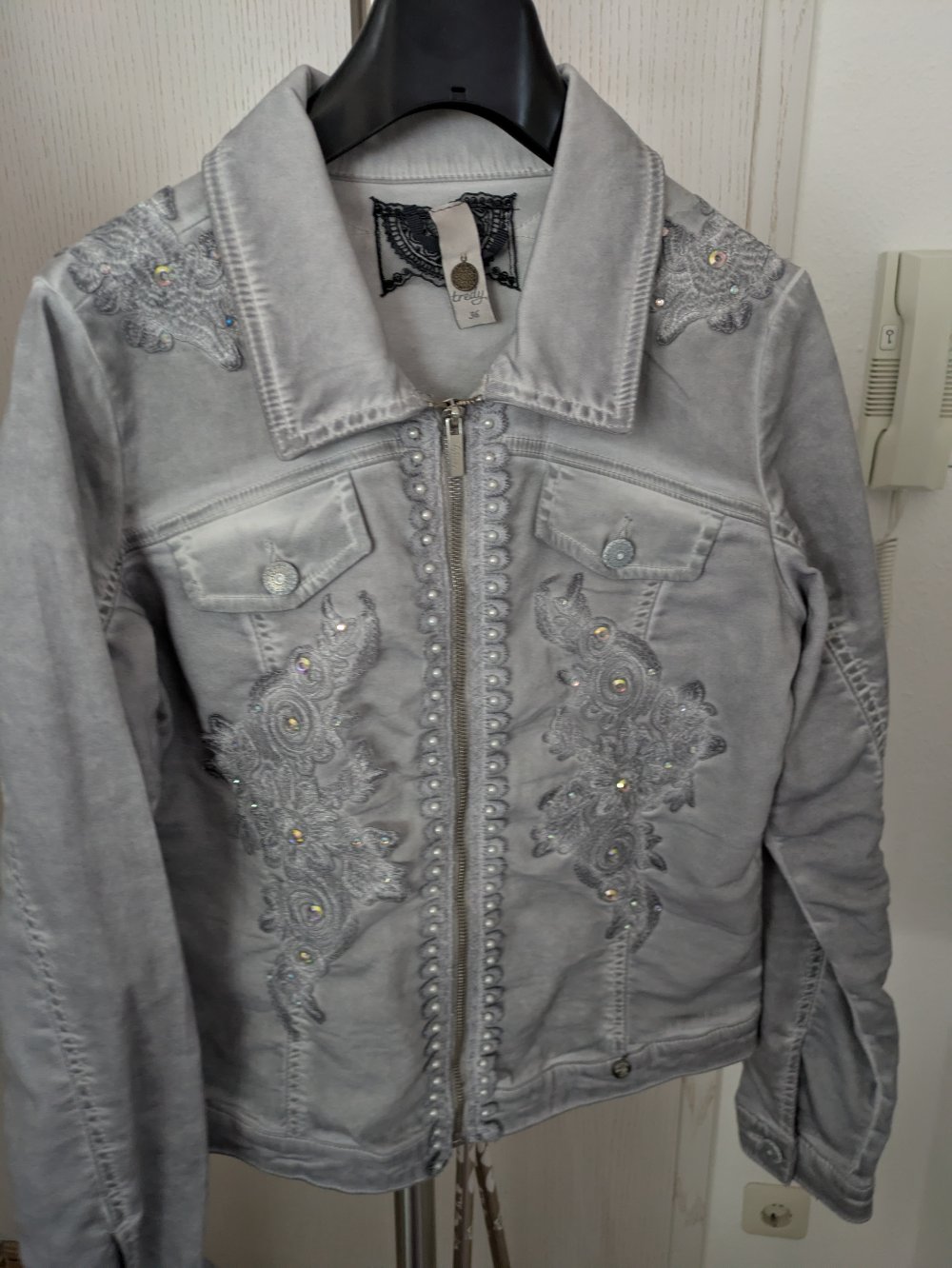 Jeans Jacke Grau