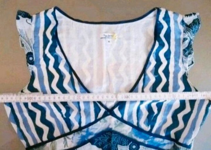 Wie neu ~ Superschönes Kleid (v. Pepe Jeans), Gr.M, blau/floral