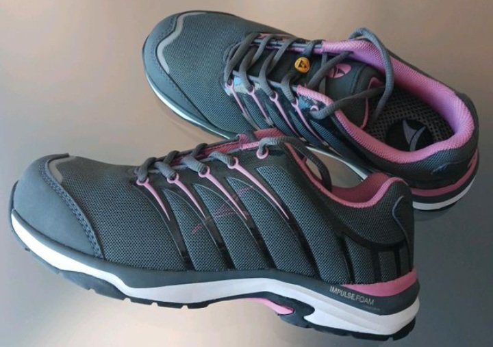 Neu~Sicherheitsschuhe (v.Albatros), Gr.39, Impulse.FOAM, grau/pink
