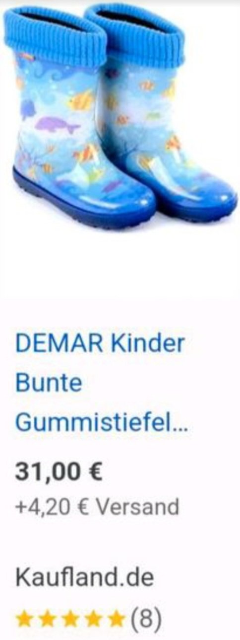 Schöne Gummistiefel (v.Demar), Gr.31, Meerestiere, blau/bunt