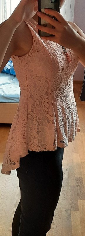 Aprikofarbene Topbluse