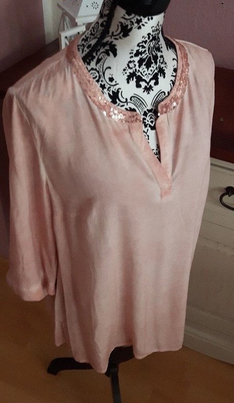 Gina Laura Tunika/Bluse/Longshirt Gr.L/40/42 Vintage look NEU