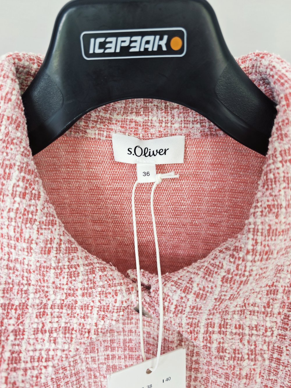 s.Oliver Bouclé Jacke Sweat Rosa S NEU
