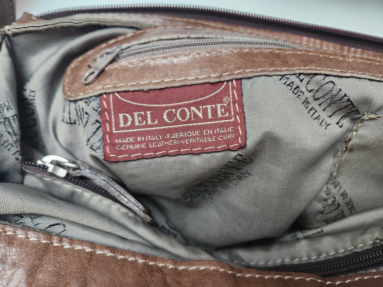 Del Conte Echtleder Handtasche