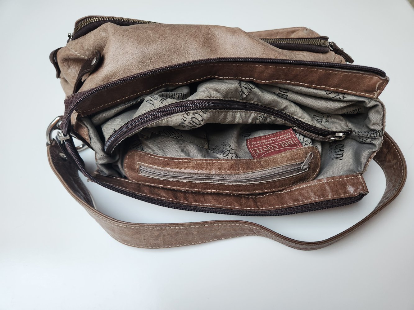 Del Conte Echtleder Handtasche