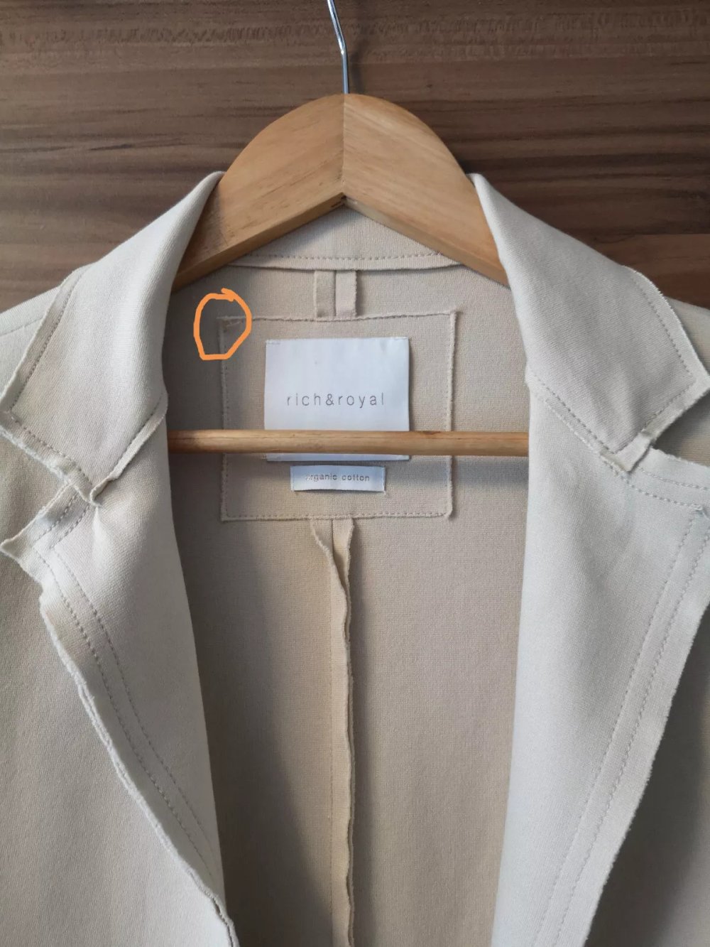 Pullover Rich & Royal Cardigan Color; Beige Size; XS