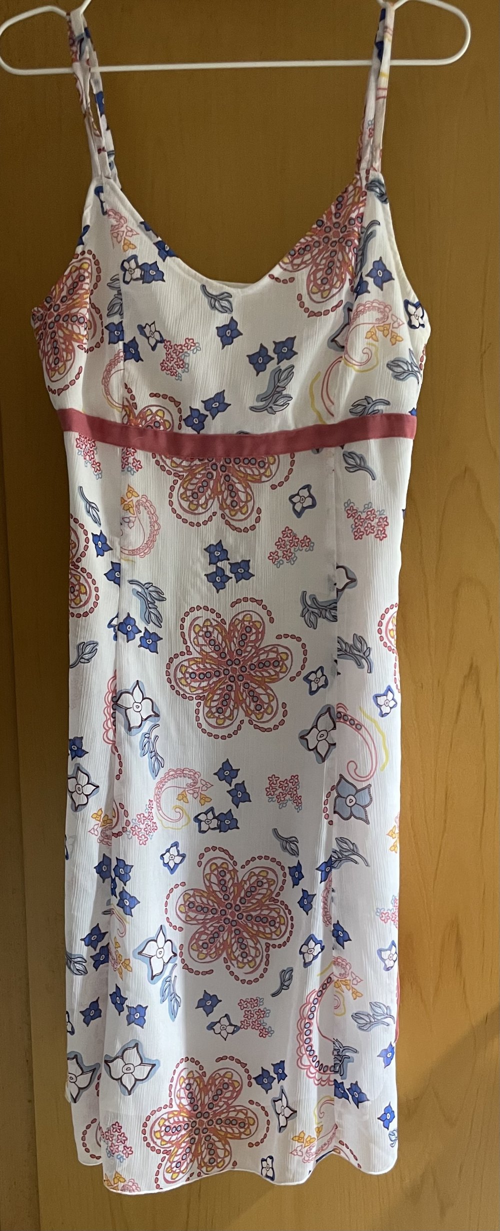 Weißes Sommerkleid mit Blumen und Schleife 38 Blue Motion