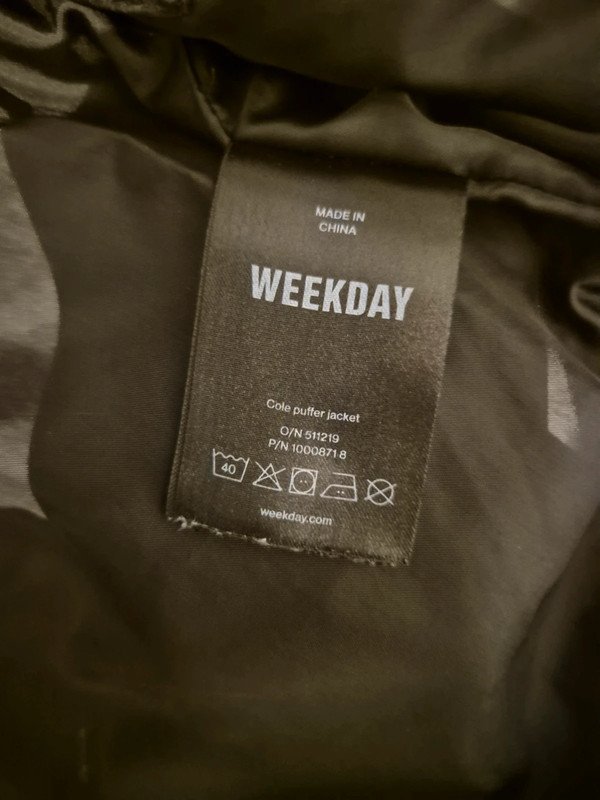 Weekday puffer jacket Cole