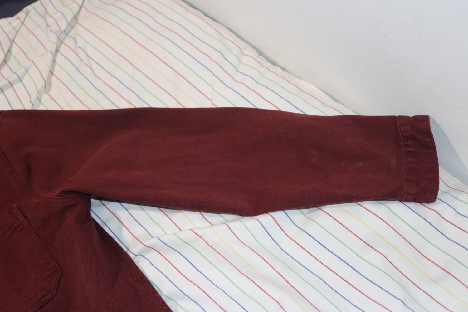 Vintage XL Workwear Jacke Burgund