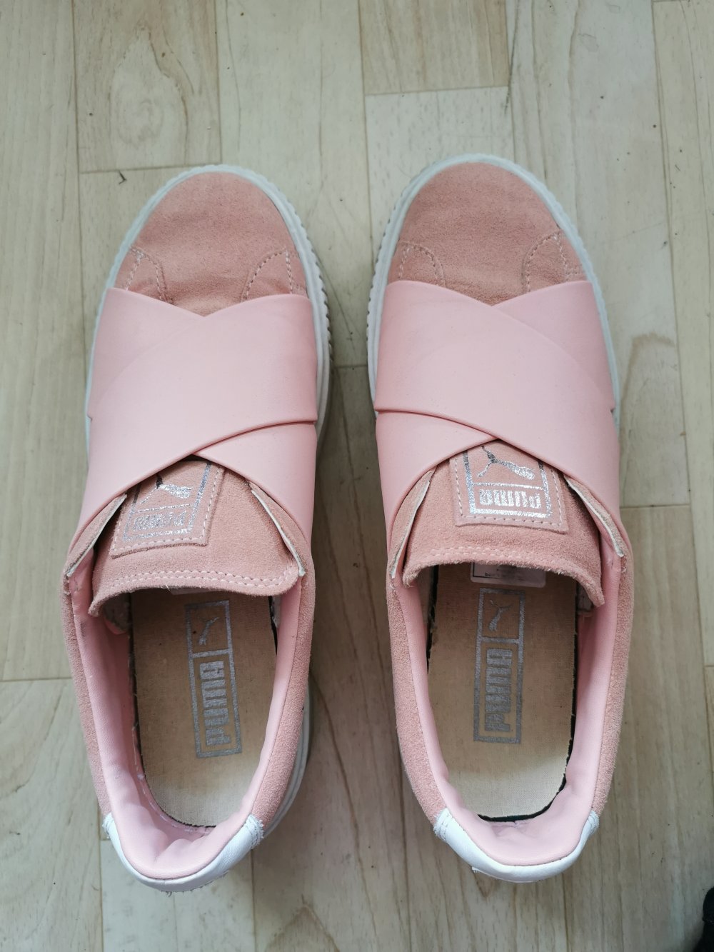 Puma suede platform X rosa Gr. 40