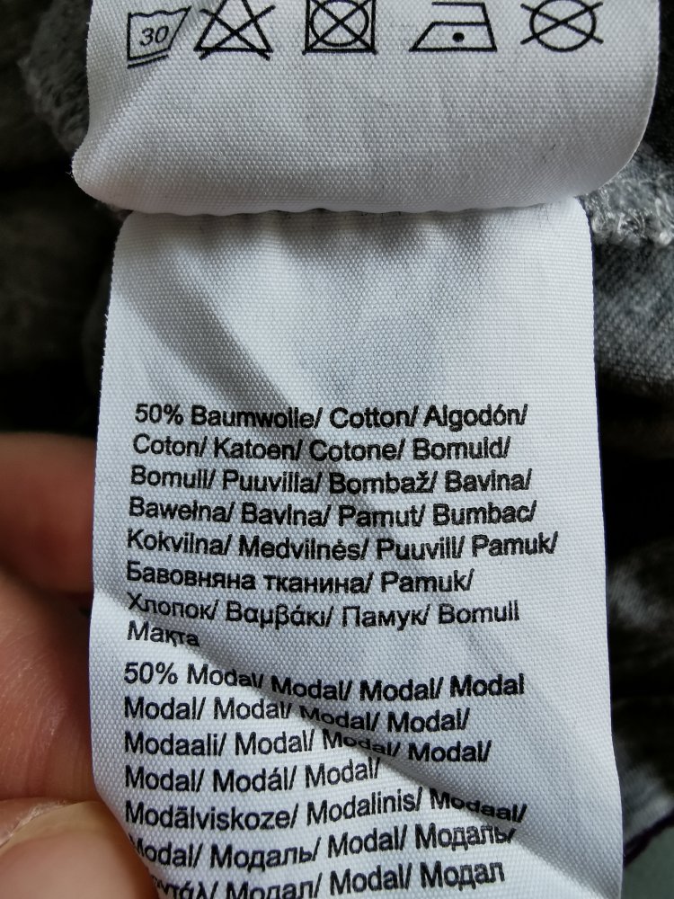 Langarmshirt s.Oliver grau mit schwarzen Pünktchen Gr. 40