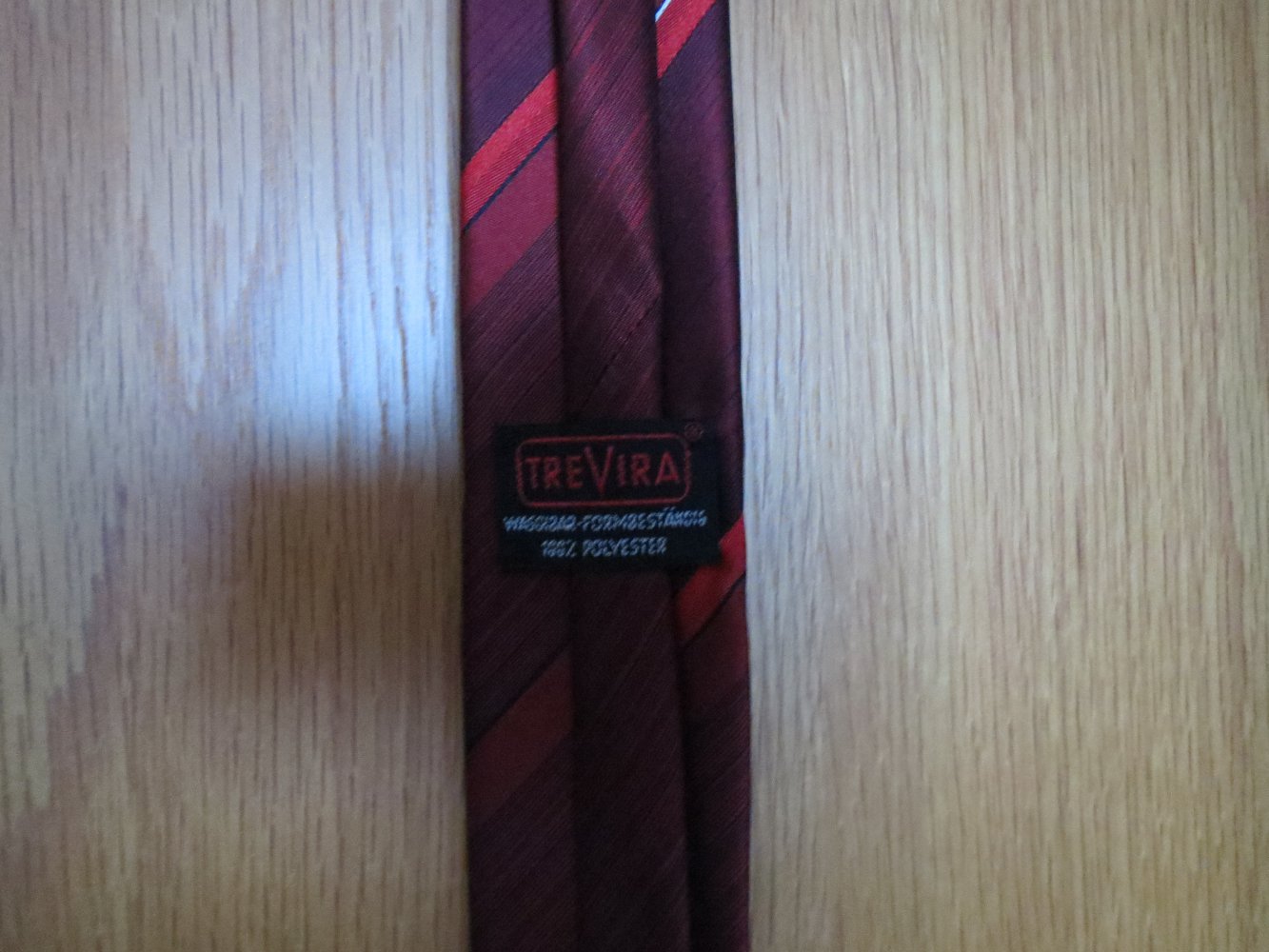 Krawatte, Trevira, rot, gestreift