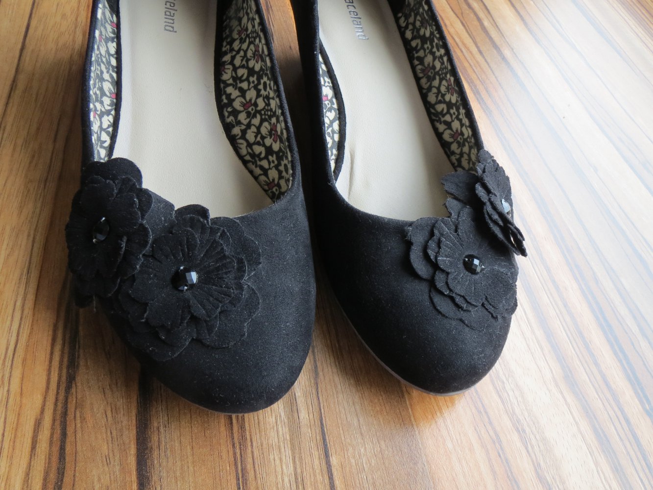 Pumps, Gr.37, schwarz, Keilabsatz