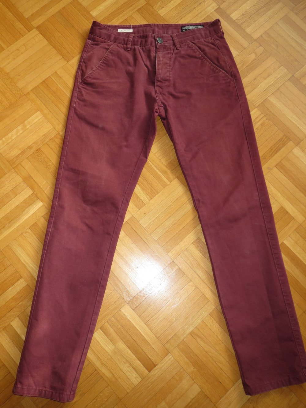 Jeans, Chinohose, Gr.31/32, bordeaux