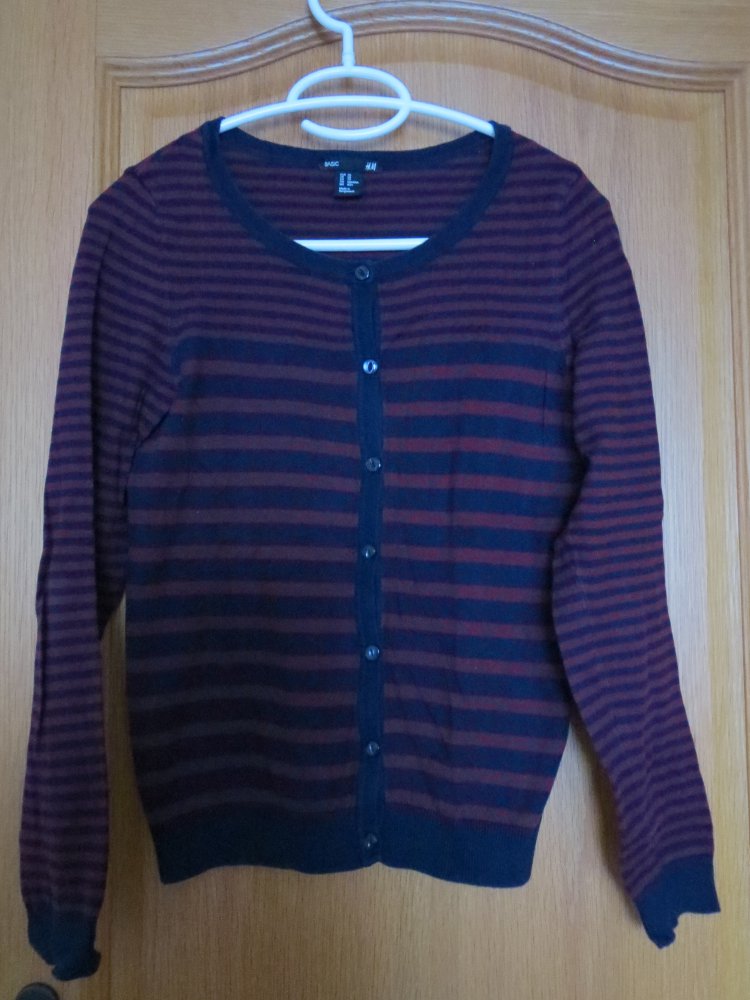 Cardigan, Gr.34/XS, gestreift