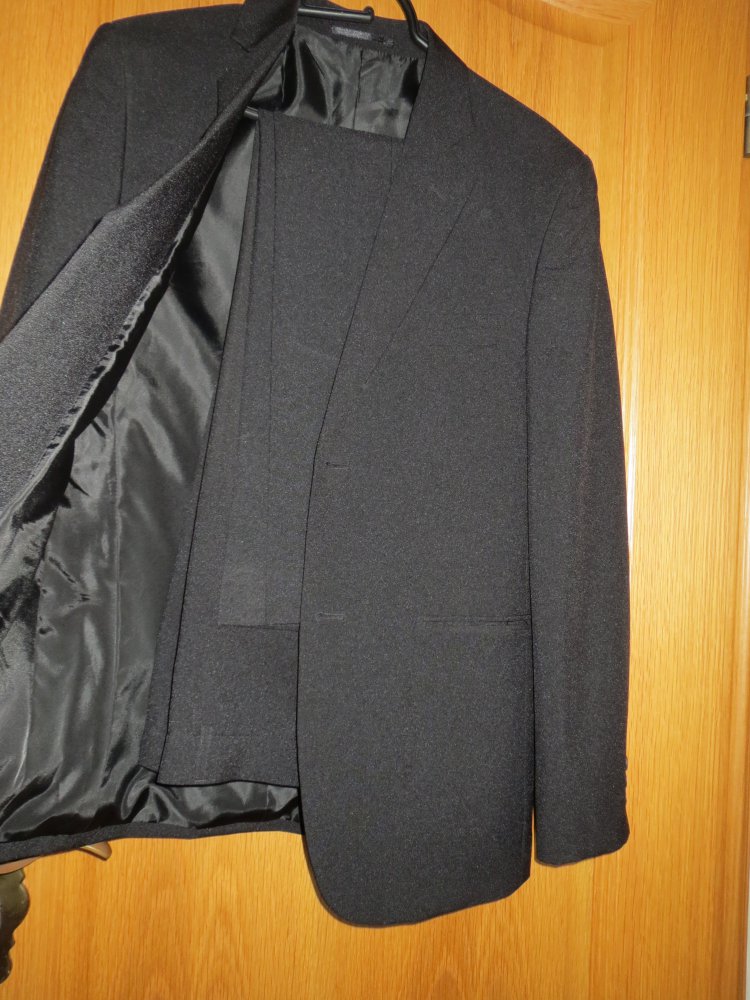 Anzug, Gr.44, schwarz, Slim Fit