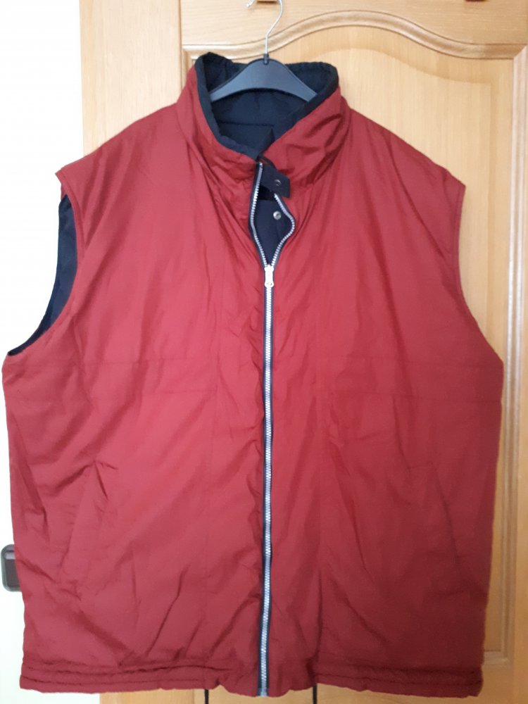 Weste, Gr.XXL, schwarz-rot