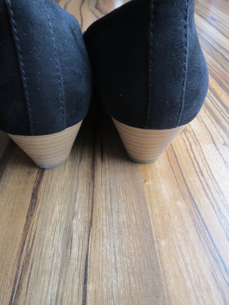 Pumps, Gr.37, schwarz, Keilabsatz