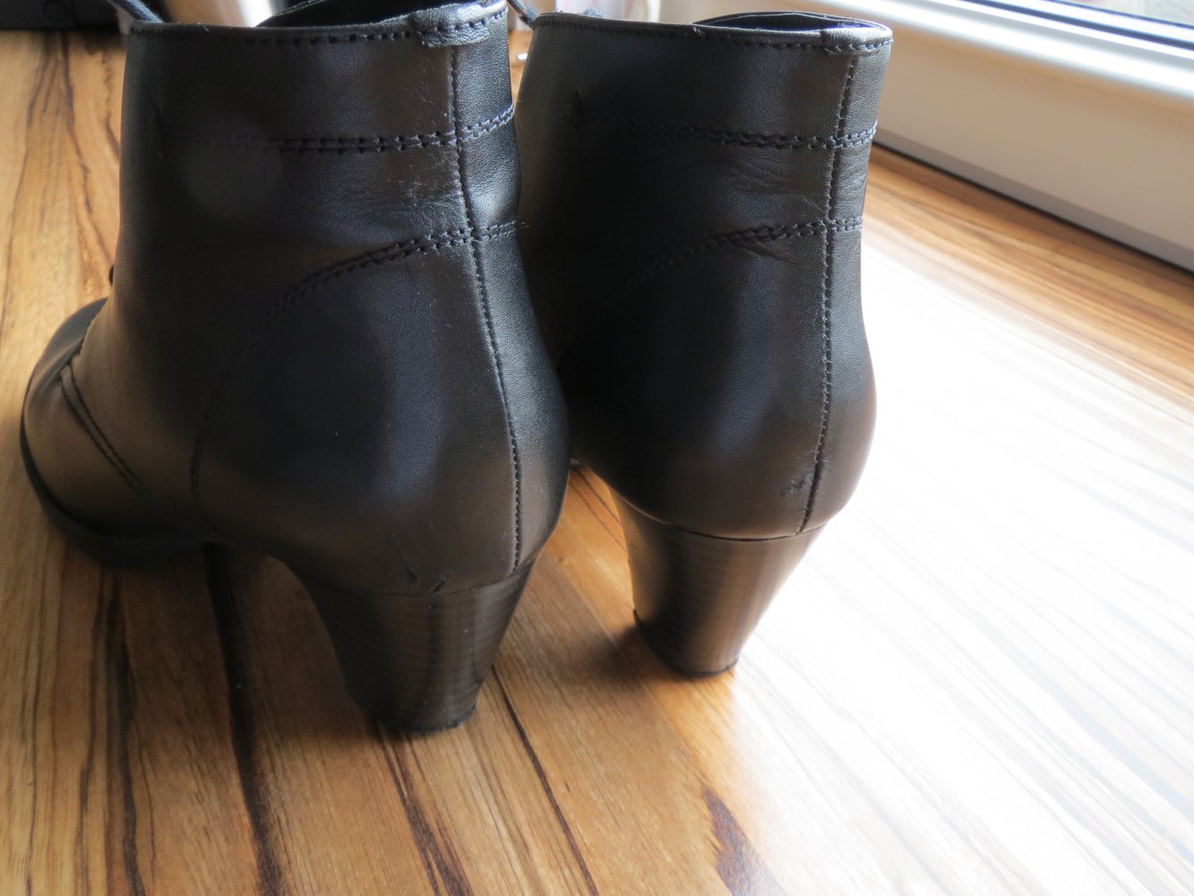 Schnür-Stiefelette, Gr.37, schwarz