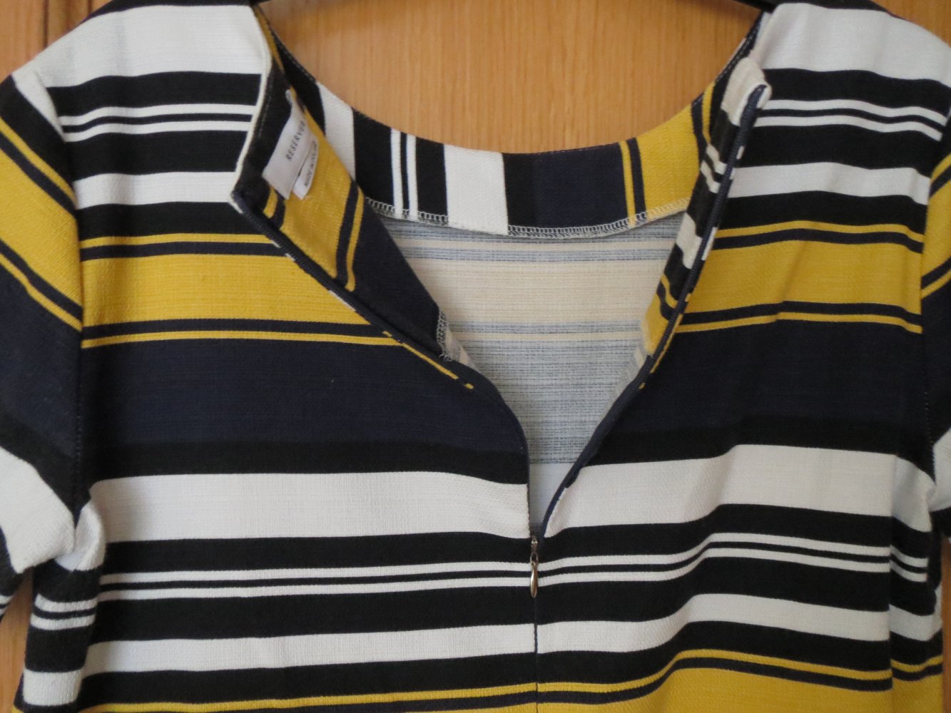 Kleid, Gr.42/M, gestreift, Kurzarm