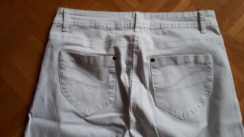 Hose, Jeans, Gr.42, weiß