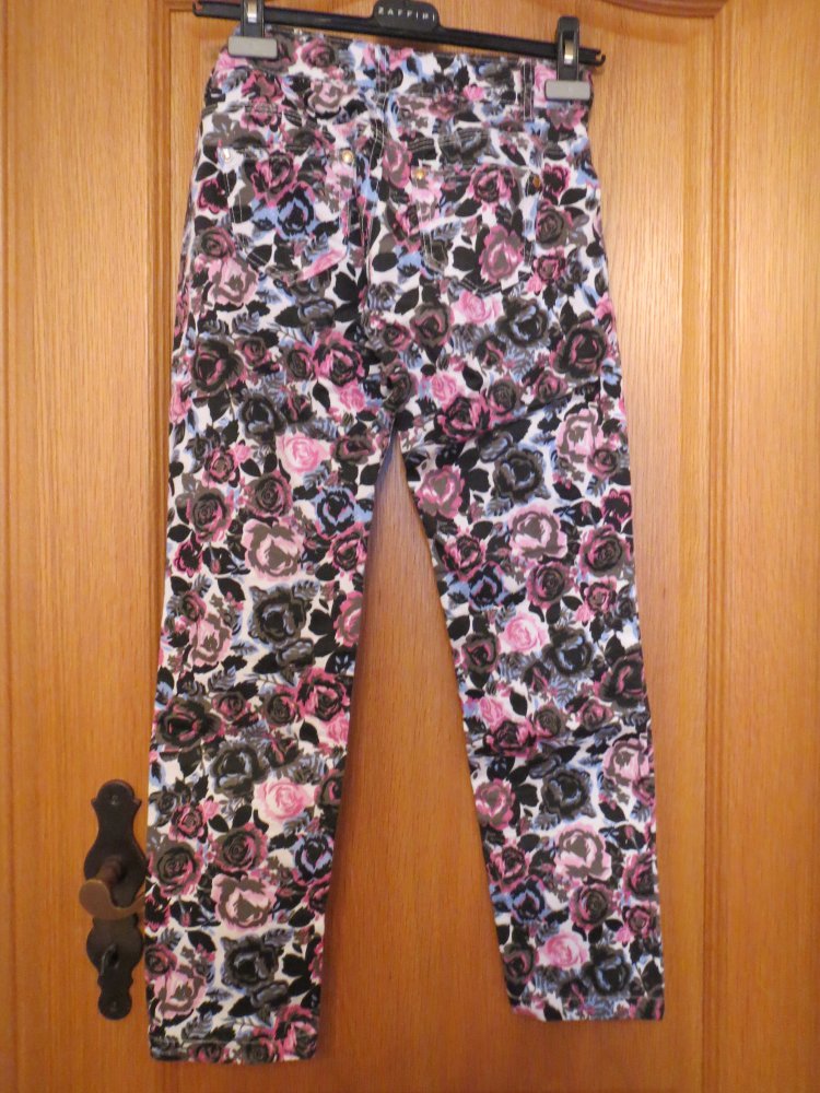 Jeans, Sommerjeans, Gr.36/S, bunt