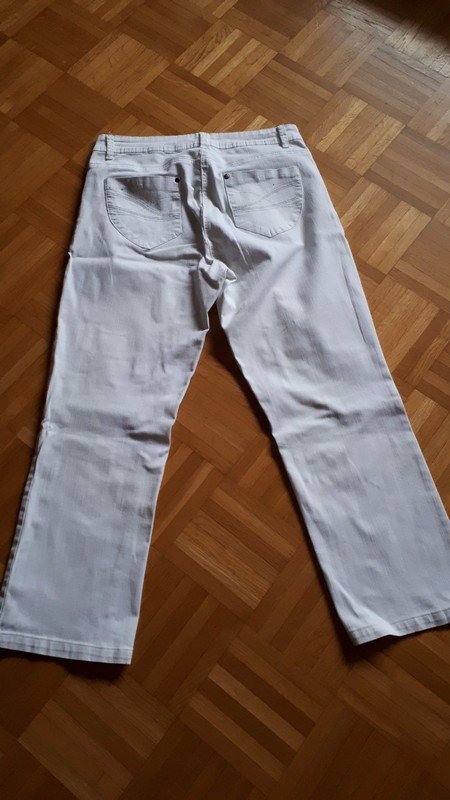Hose, Jeans, Gr.42, weiß