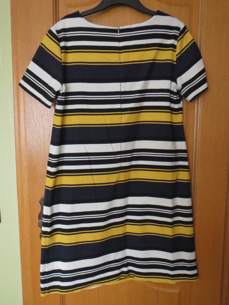 Kleid, Gr.42/M, gestreift, Kurzarm