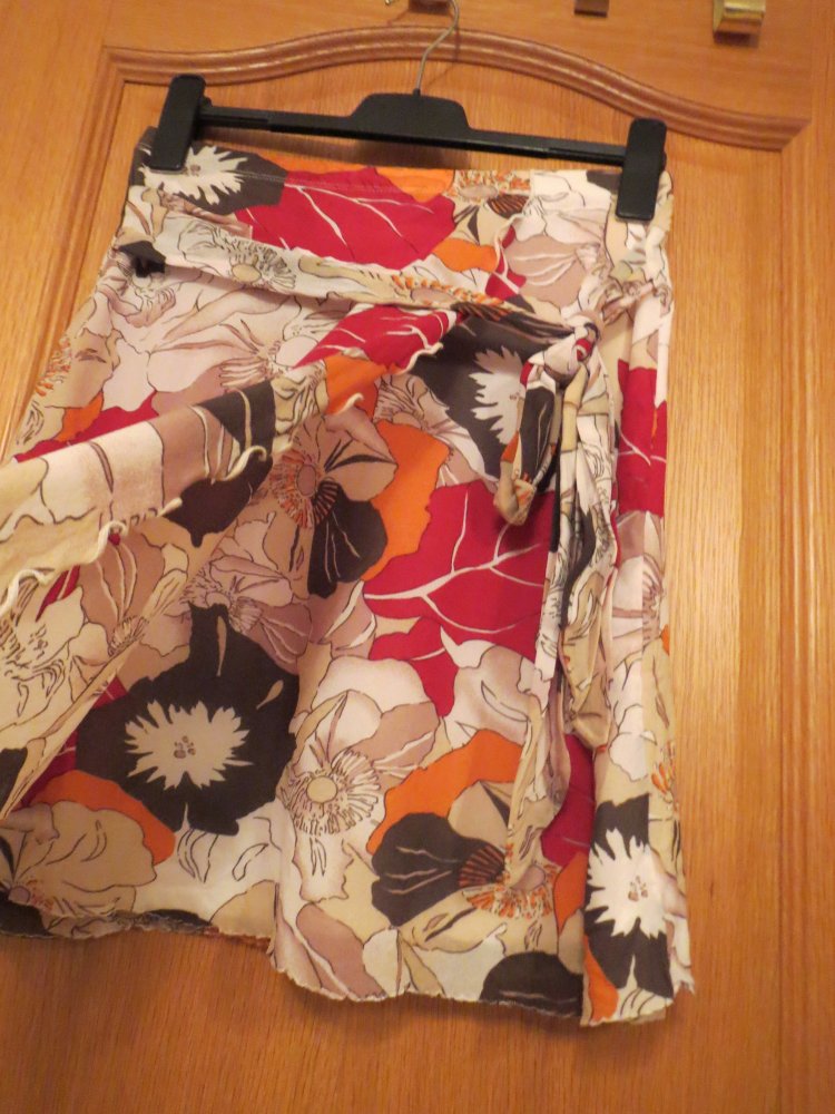 2-Teiler Bluse und Rock, Gr.36/S, Blumenmuster