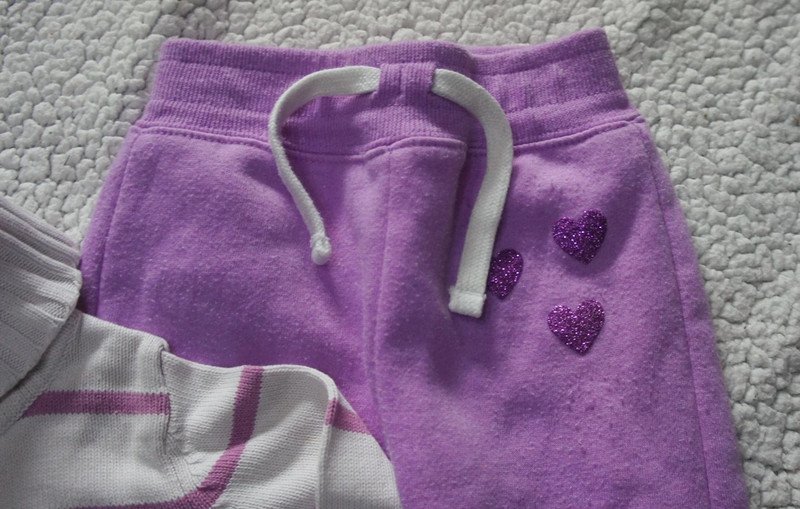 Jogginghose flieder & Topolino Pferde Rolli Gr. 98 104