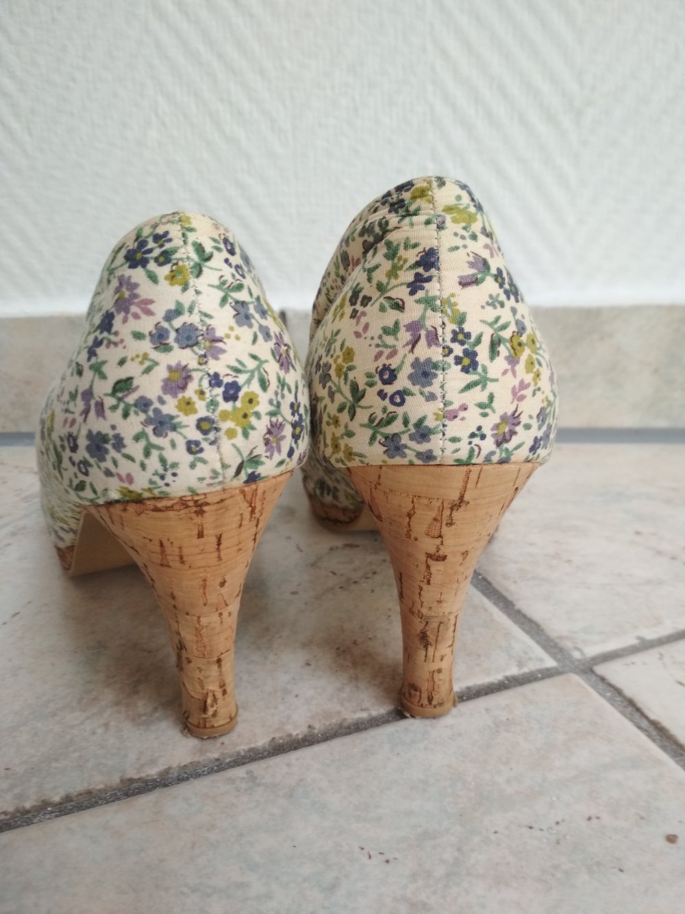 Pumps mit Kork Blumenmuster, Gr. 37 Street Super Shoes
