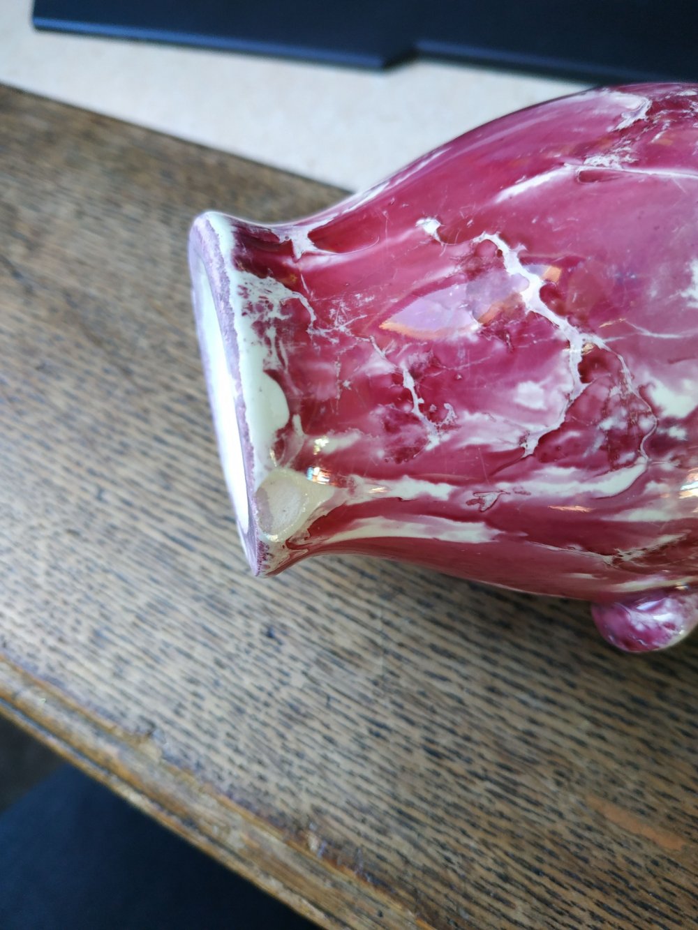 Vintage Midcentury Vase Lava Look 60s 60er 50s 50er