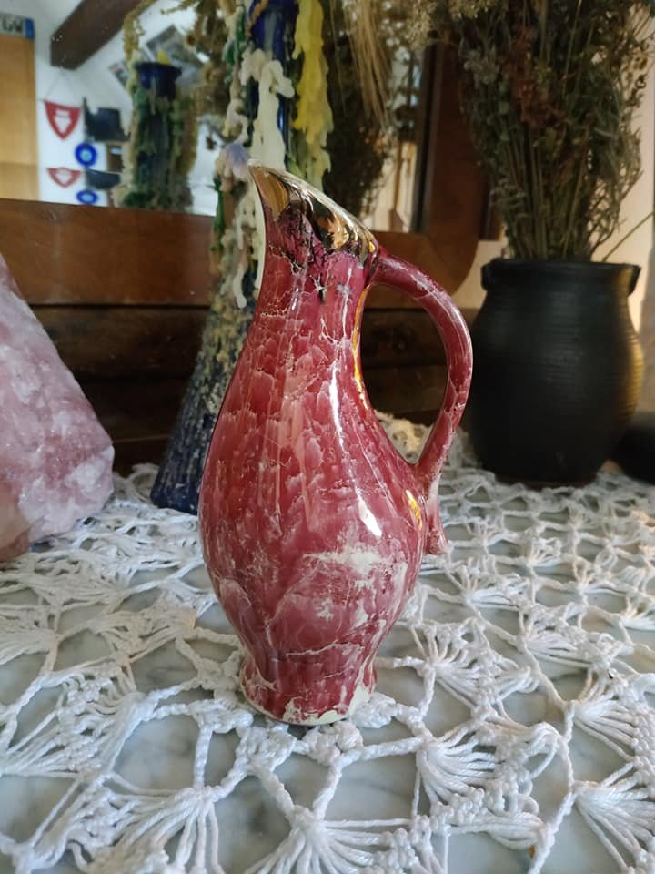 Vintage Midcentury Vase Lava Look 60s 60er 50s 50er