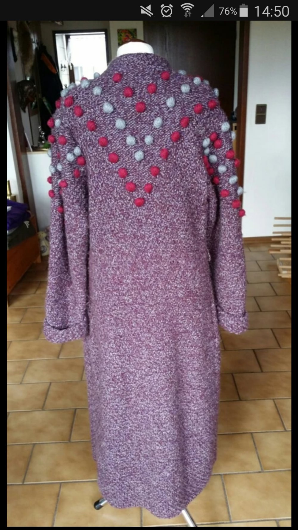 Unikat True Vintage 70s Woll Strick Mantel Volklore Trachten Blogger