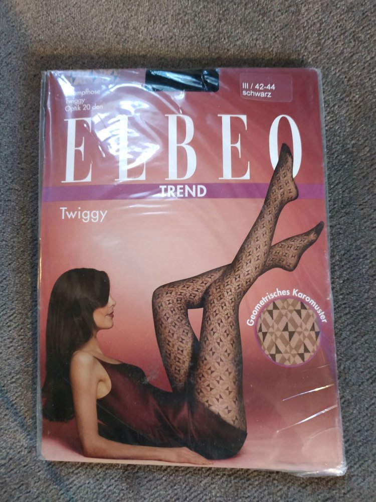 ELBEO Trend Strumpfhose Schwarz Muster
