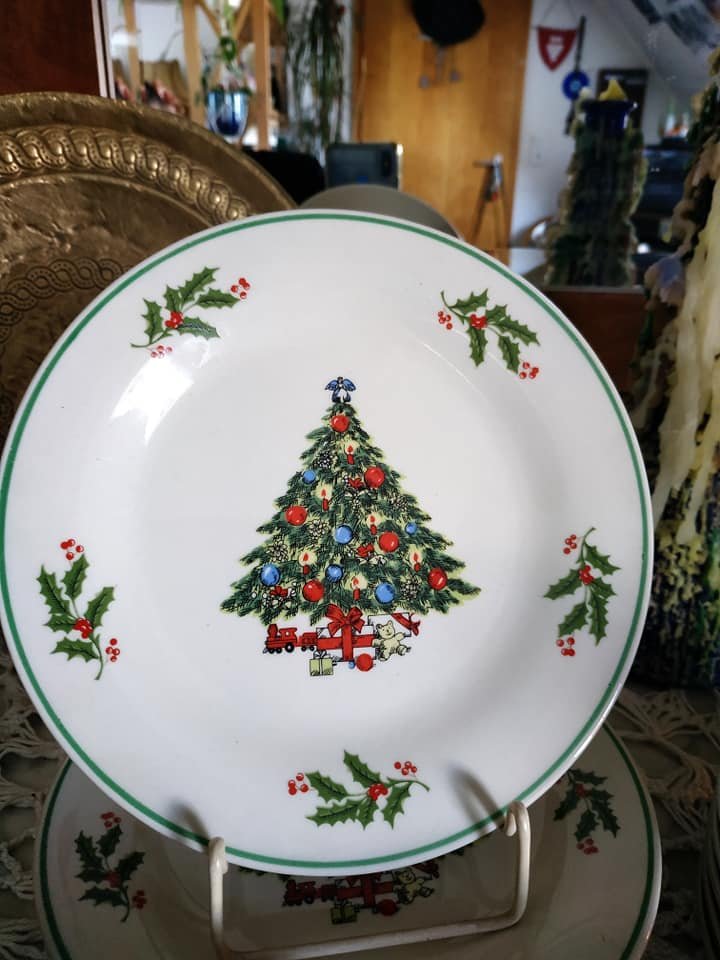 Weihnachts Kaffe Service vintage 90s 90er Weihnachten