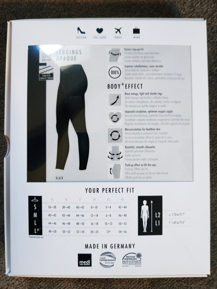 ITEM m6 Opaque Leggings Schwarz leichte Kompression