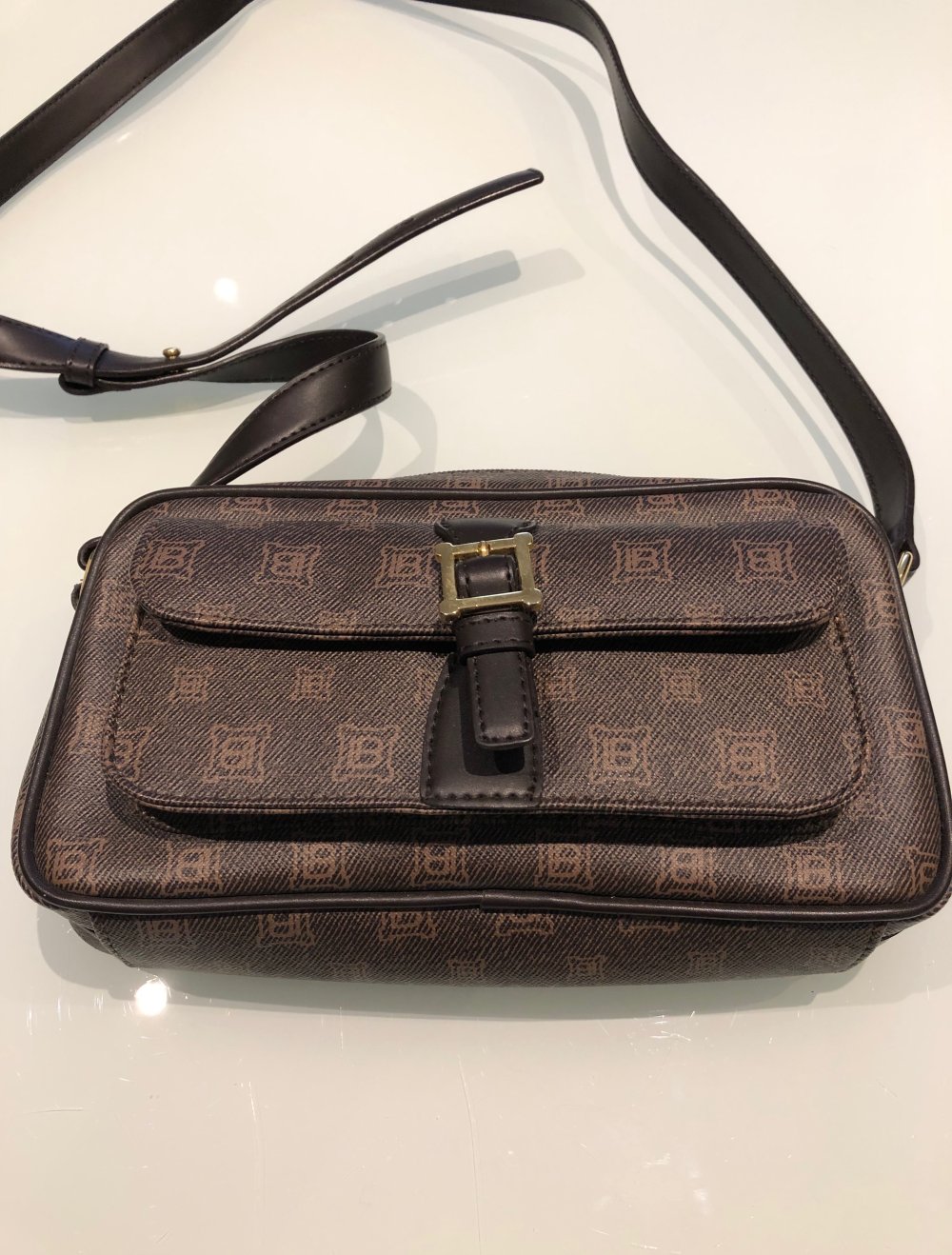 braune Handtasche von Laura Biagiotti
